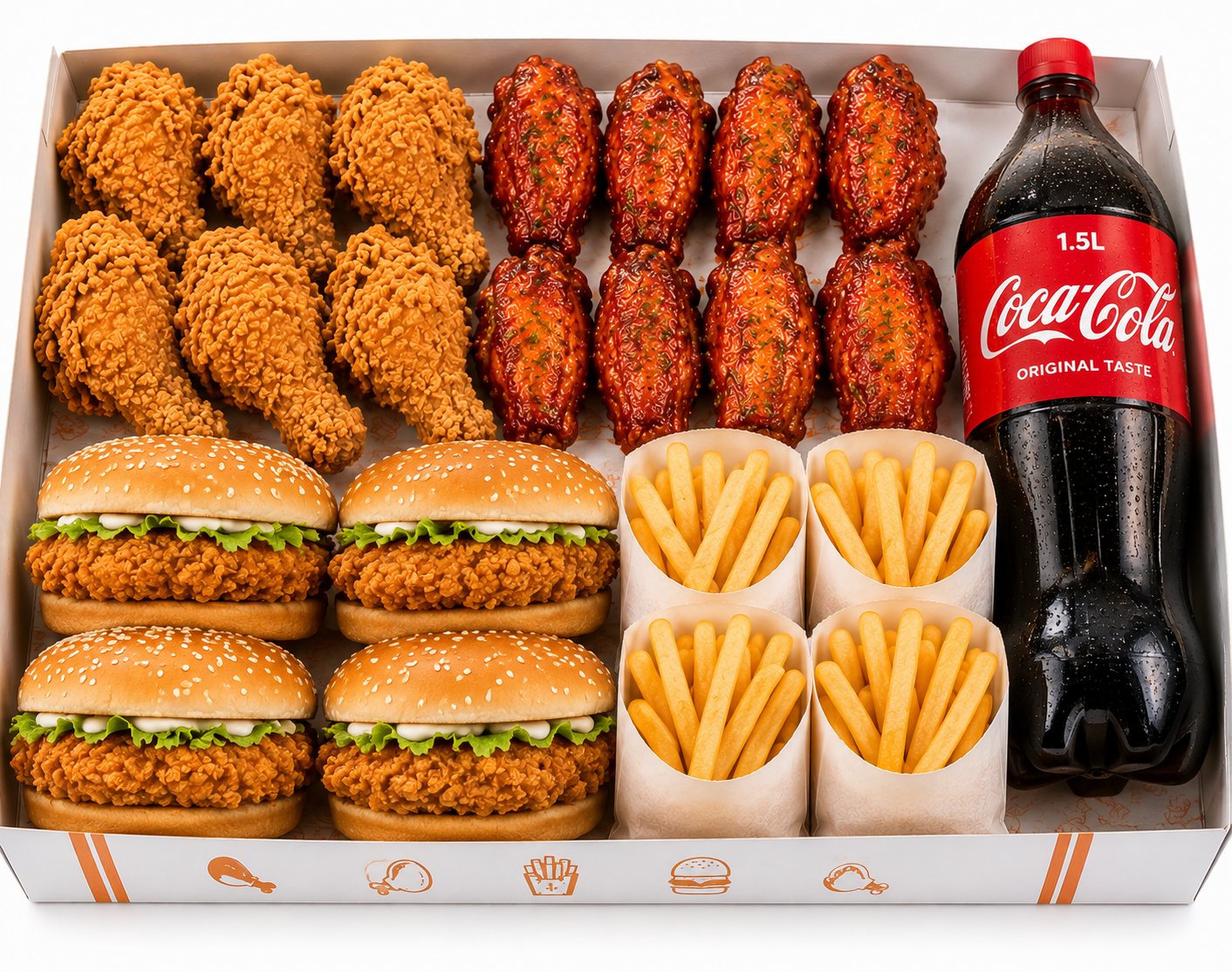 8 Pcs Chicken, 8 Spicy Wings